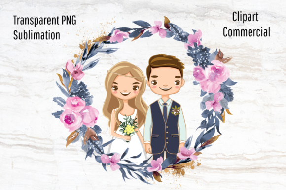 Bride and Groom Wedding Sublimation: A Versatile Design Asset