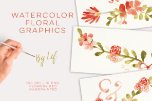 Elegant Floral Watercolor Clipart for Wedding Stationery