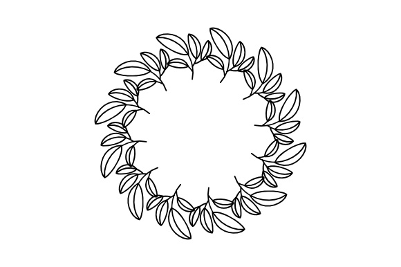Elegant Vector Art: Simple Leaf & Circle Leaf for Natural Wedding Invitations