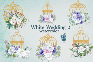 Elegant White Peony Clip Art for Wedding & Floral Design