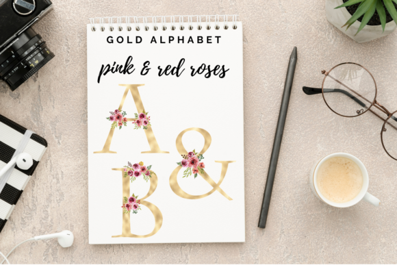 Elevate Designs with Floral Alphabet Clipart