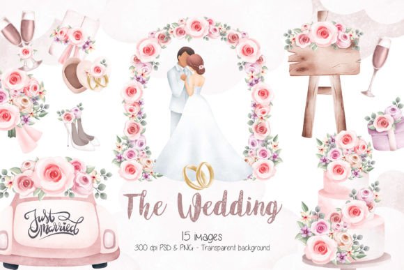 Elevate Your Designs with The Wedding Clipart Collection