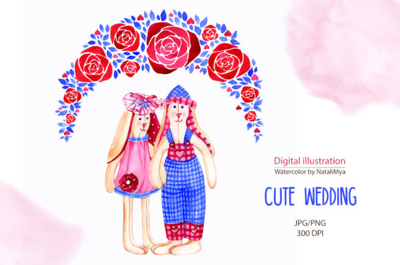 Enchanting Watercolor Bunnies: A Designer's Wedding Clipart Guide