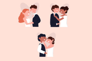 Modern Flat Illustration Wedding Couple: A Design Asset Guide