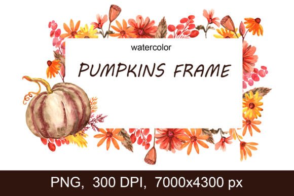 Pumpkins Frame PNG: A Fall Wedding Invite Essential