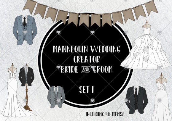 Wedding Mannequins - Set 1: Elevate Your Visual Design