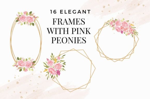 Wedding Romantic Pink Frames: A Designer's Asset