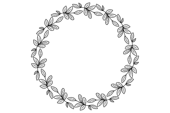 Wedding Wreath 16: A Versatile SVG Asset for Modern Design